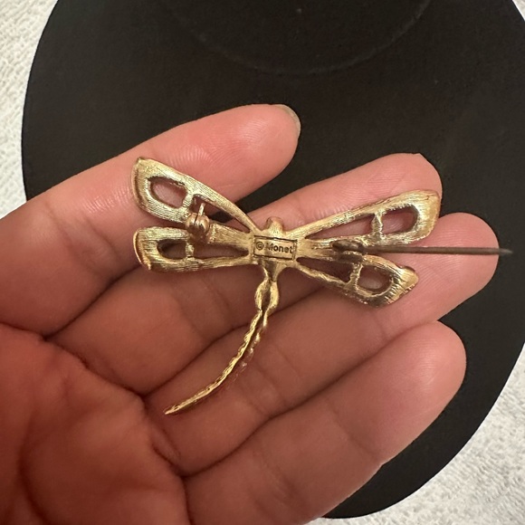 Monet Multi Color Dragonfly Brooch/Pin - Picture 3 of 5
